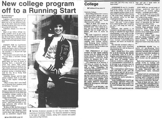 New college program off to a Running Start