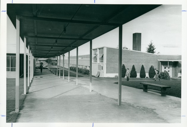 Walkway between Lingreen and Kemp Halls