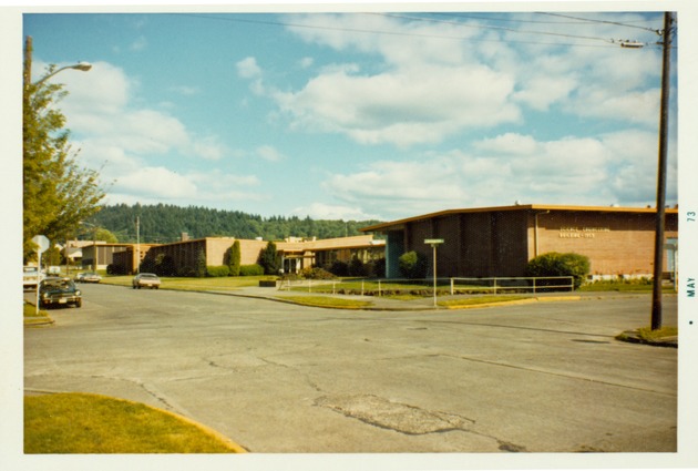 Campus from the corner of Locust and Washington Streets