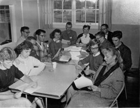 1958-59 Student Council Meeting