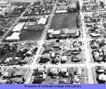 Aerial View of Centralia College Campus and Surrounding Community - Looking East