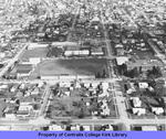 Aerial View of Community College Campus and Surrounding Community - Looking North