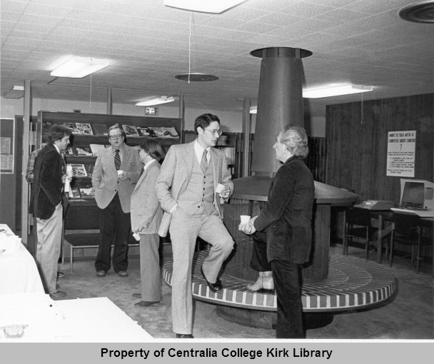 Socializing in the Student Center Lounge