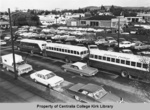 Buses Parked on Locust Street