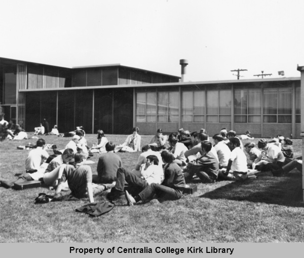 Students Lounging on the Grass
