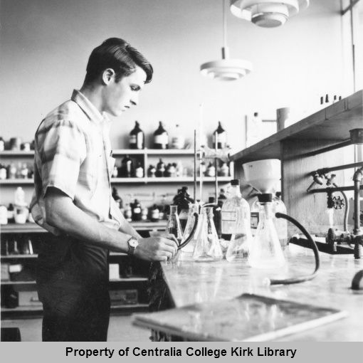Student in the Organic Chemistry Lab