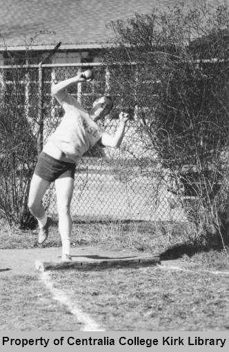 Glen Gallickson, shotput - 1968-69 Men's Track & Field Meet