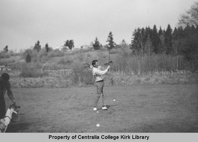 Golfer and caddy? - Centralia College Golf Team Members
