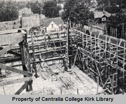 Construction of the New Gymnasium in 1937