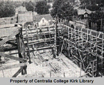Construction of the New Gymnasium in 1937