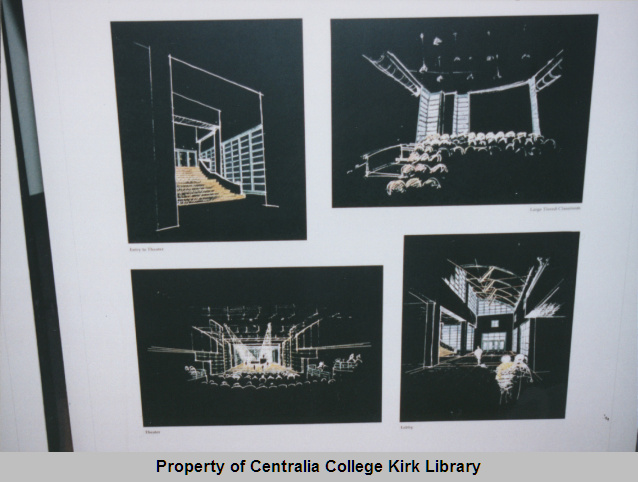 Theatre Interior 20080527002 - Leavengood Architects Drawings of the New Instructional Building (Washington Hall)