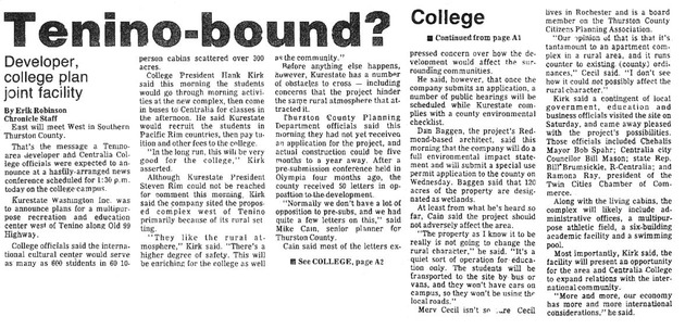 Tenino-bound?