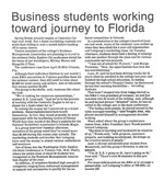 Business students working toward journey to Florida