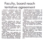 Faculty, board reach tentative agreement