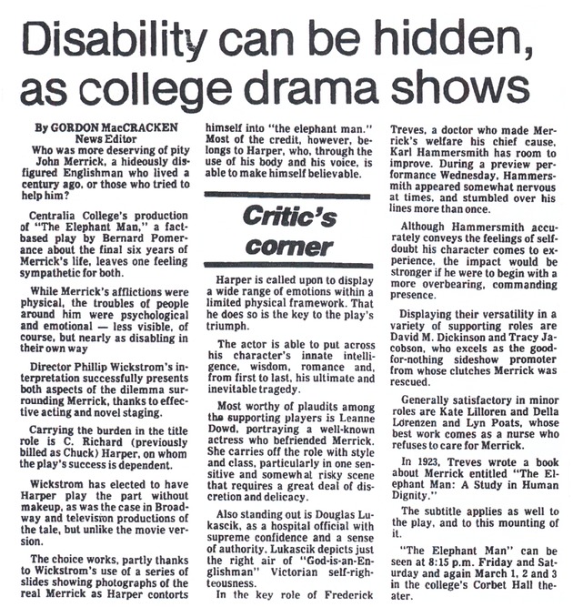 Disability can be hidden, as college drama shows