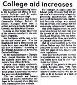 College aid increases