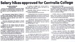 Salary hikes approved for Centralia College