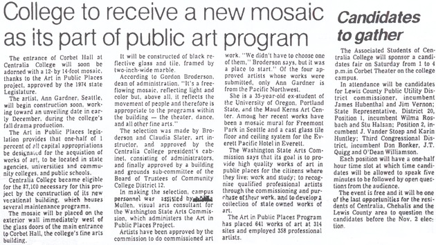 College to receive a new mosaic as its part of a public art program