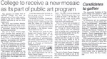 College to receive a new mosaic as its part of a public art program