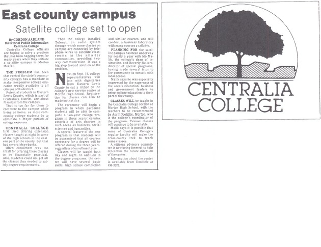 East County Campus satellite college set to open