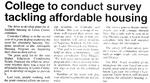 College to conduct survey tackling affordable housing