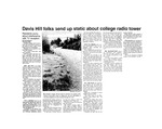 Davis Hill folks send up static about college radio tower