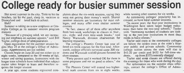 College ready for busier summer session