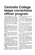 Centralia College keeps corrections officer program