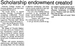 Scholarship endowment created