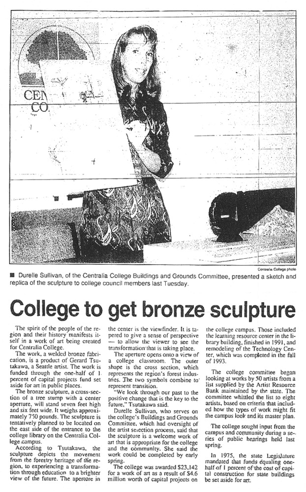 College to get bronze sculpture
