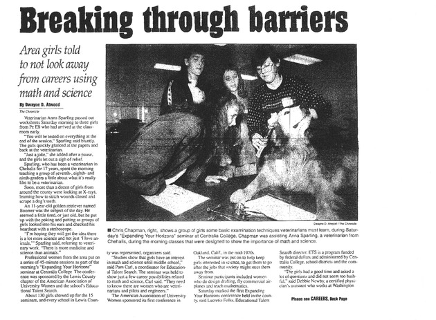 Breaking through barriers
