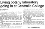 Living botany laboratory going in at Centralia College