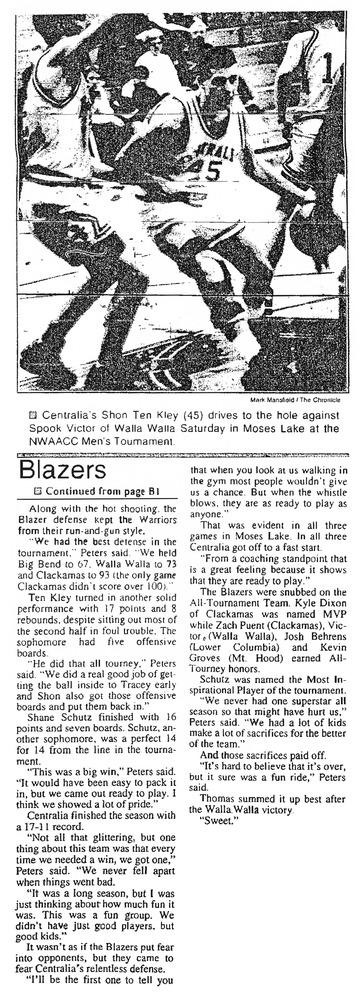 Blazers (March 7, 1994)
